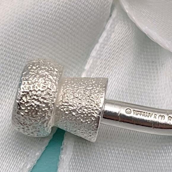 New Tiffany & Co Silver Cork & Ice Bucket Keyring Key Chain Ring W/Pouch & Box - Picture 4 of 11